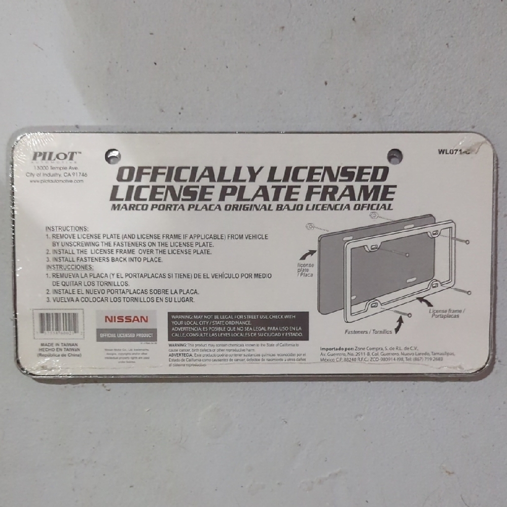 Silver License Plate Frame - Picture 4 of 4